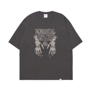 NOMANUAL Skeleton Hands T-Shirt Charcoal