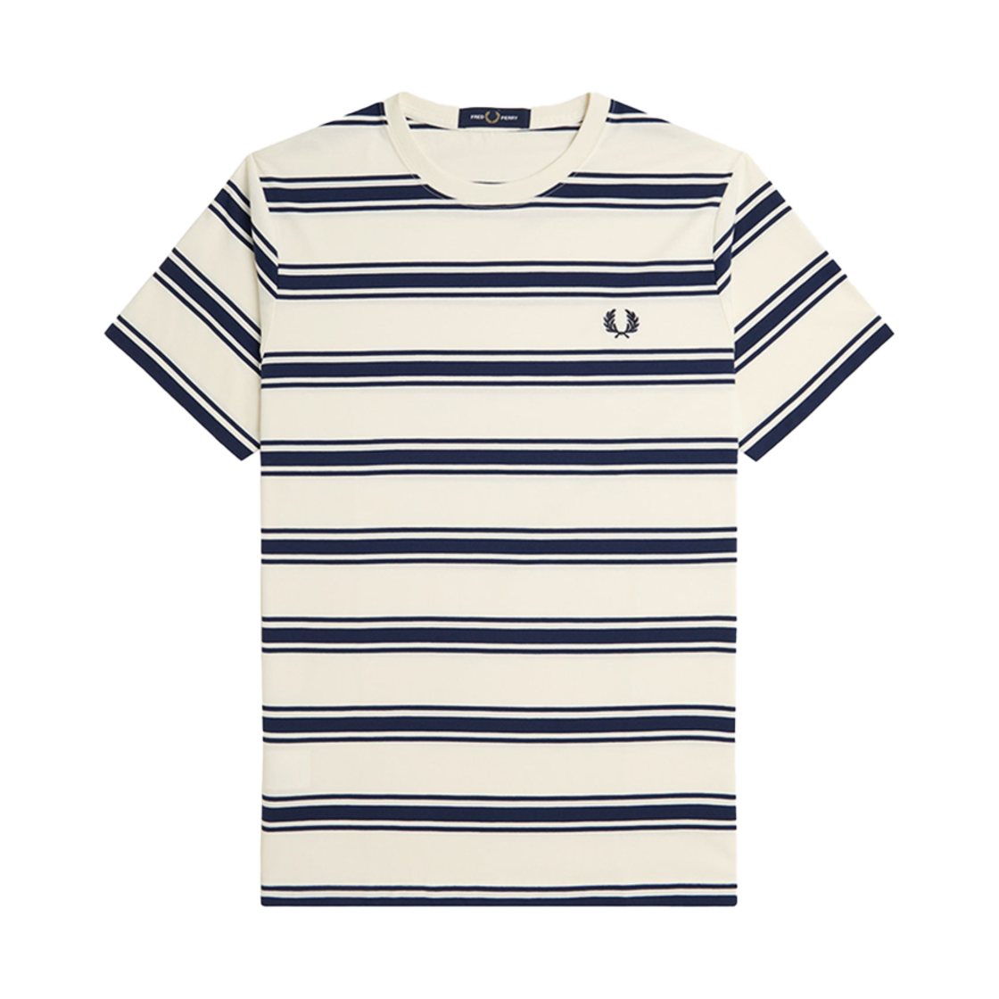 AFPM2519851-560 Fred Perry Fine Stripe T-Shirt Ecru