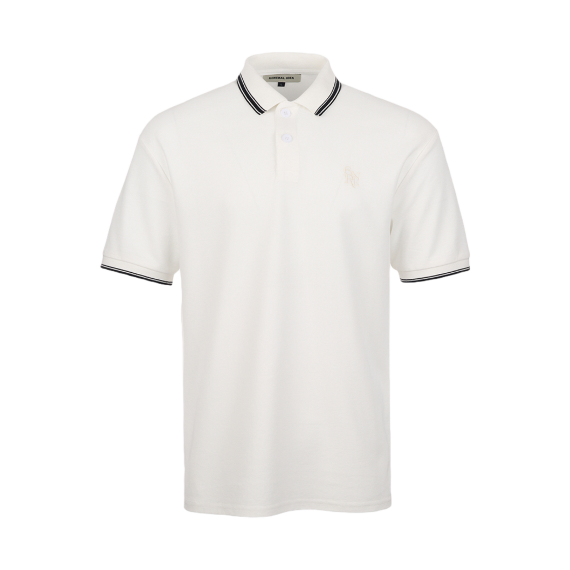 제너럴아이디어 유니섹스 클래식 폴로 반팔 티셔츠 화이트