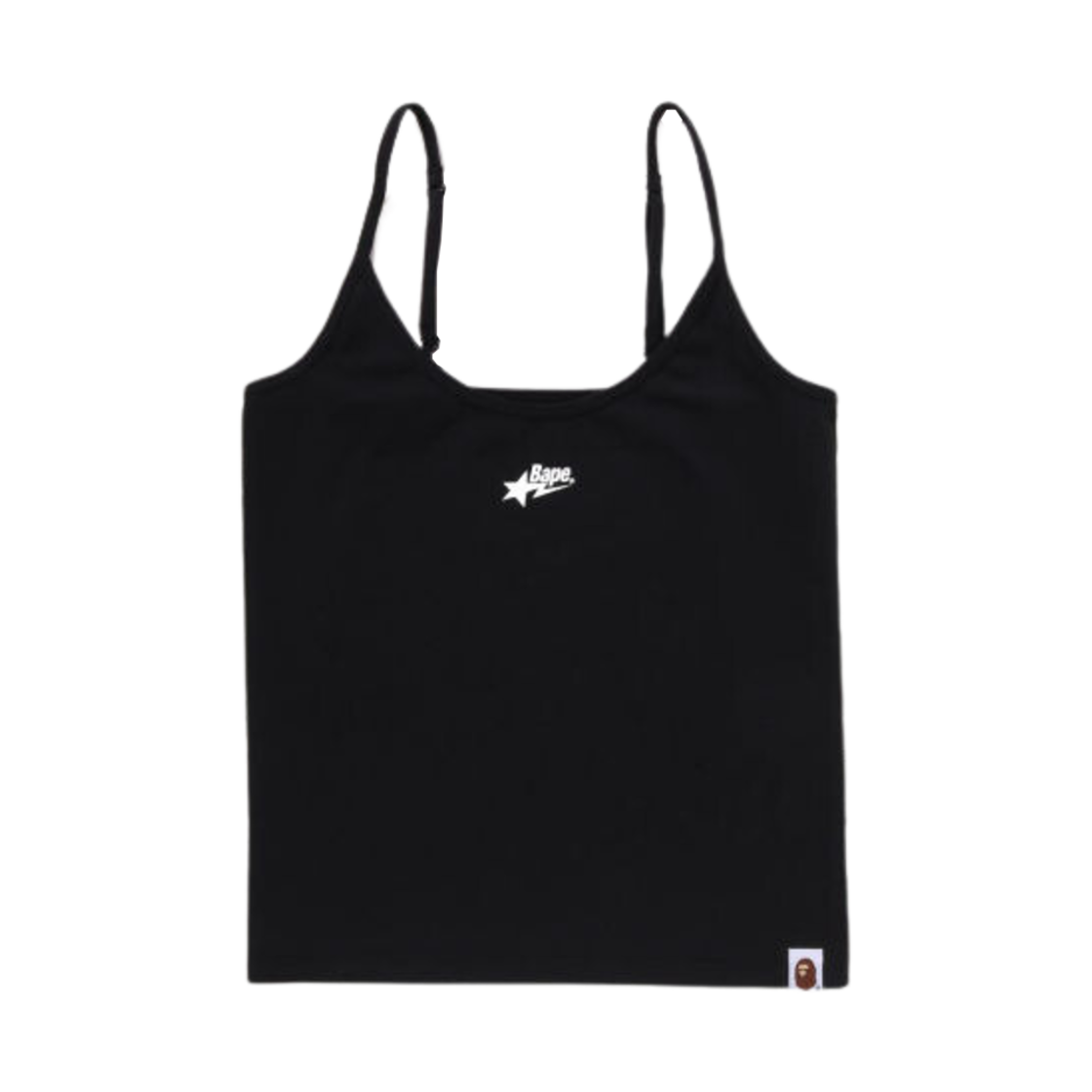 (W) 베이프 스타 로고 캐미솔 블랙