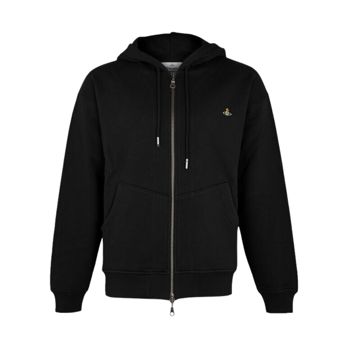 비비안 웨스트우드 러그드 지퍼 후드 블랙(Vivienne Westwood Rugged Zip Hoodie Black) - 1