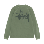 Stussy Raglan Thermal LS Crew Pine