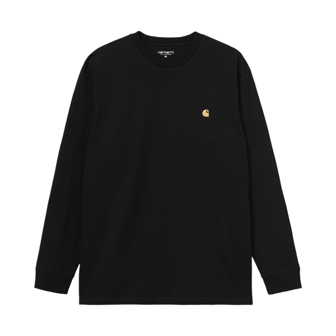 I026392-00F-XX Carhartt WIP L/S Chase T-Shirt Black Gold