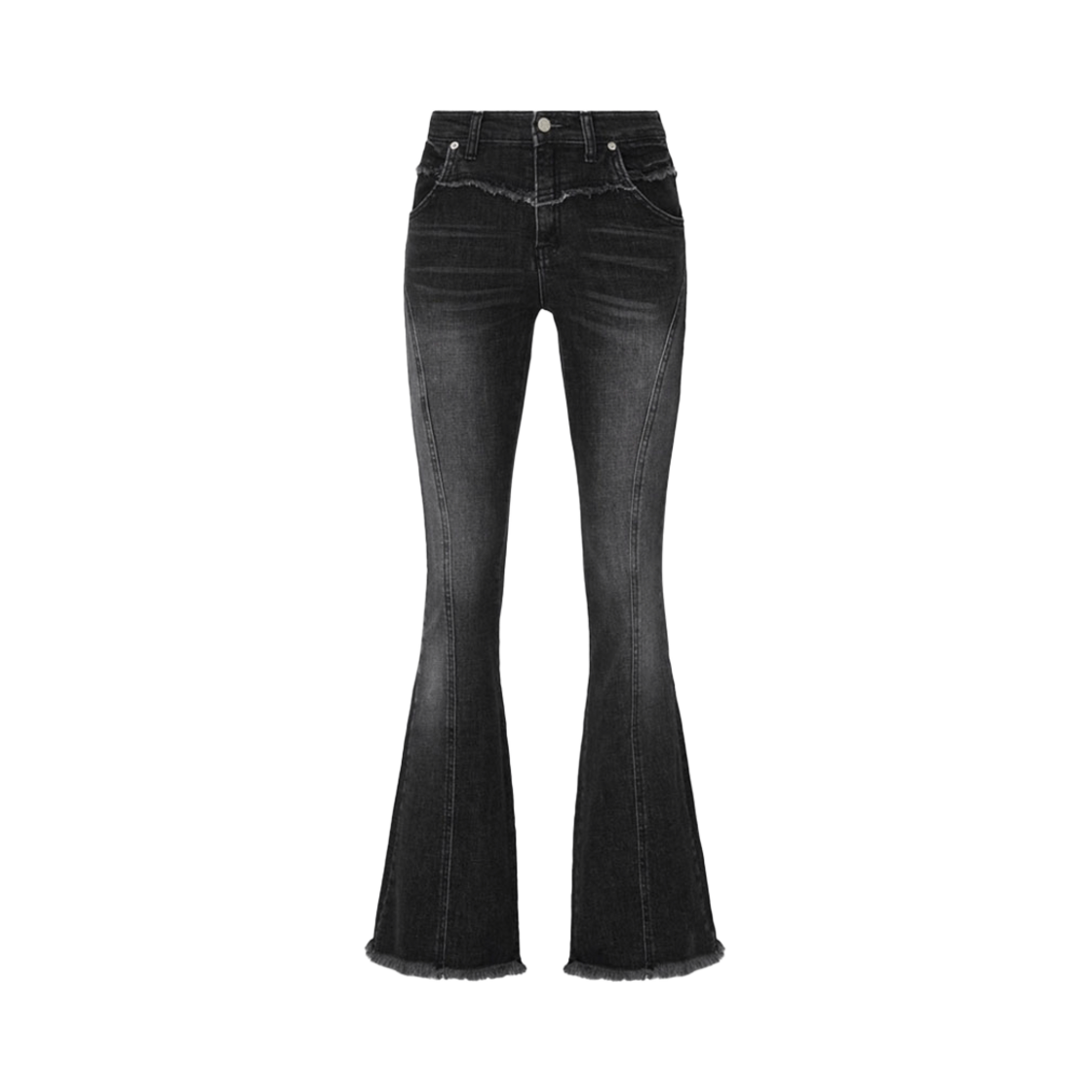 25SPRINGPT02 Newalrin Hippie vintage damage Boots cut Denim