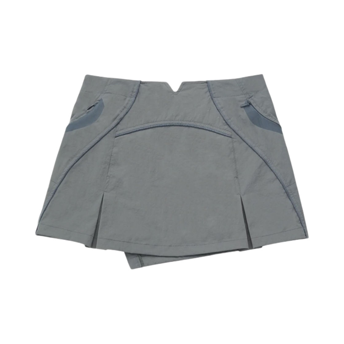 (W) 에이시넥틱스 C 플리티드 미니 스커트 차콜((W) Ae Synctx C Pleated Mini Skirt Charcoal) - 2