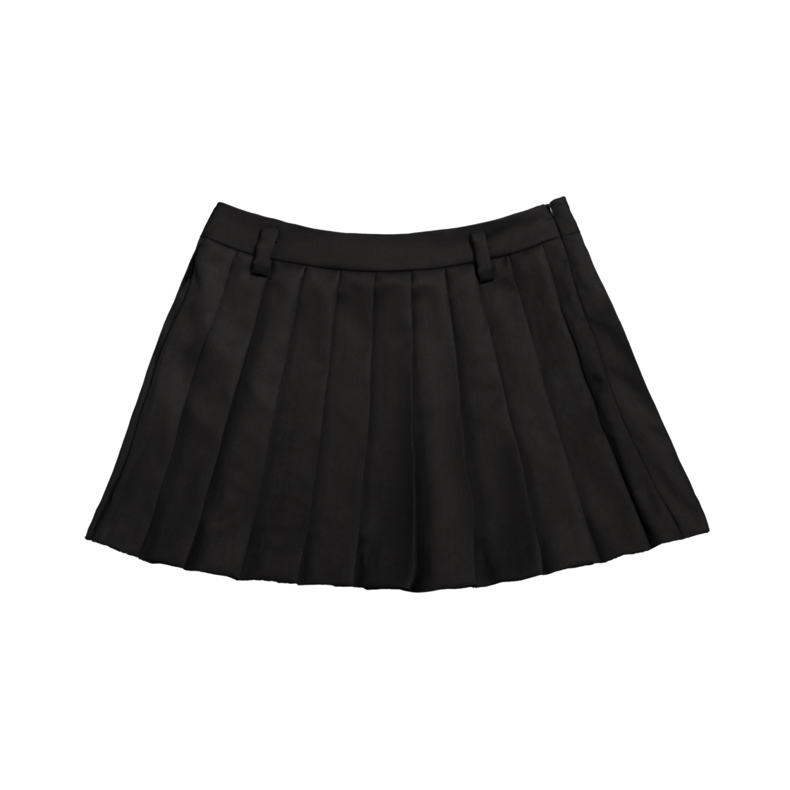 AW25XSK01 Artist Komplex Artist Pleats Mini Skirt Black