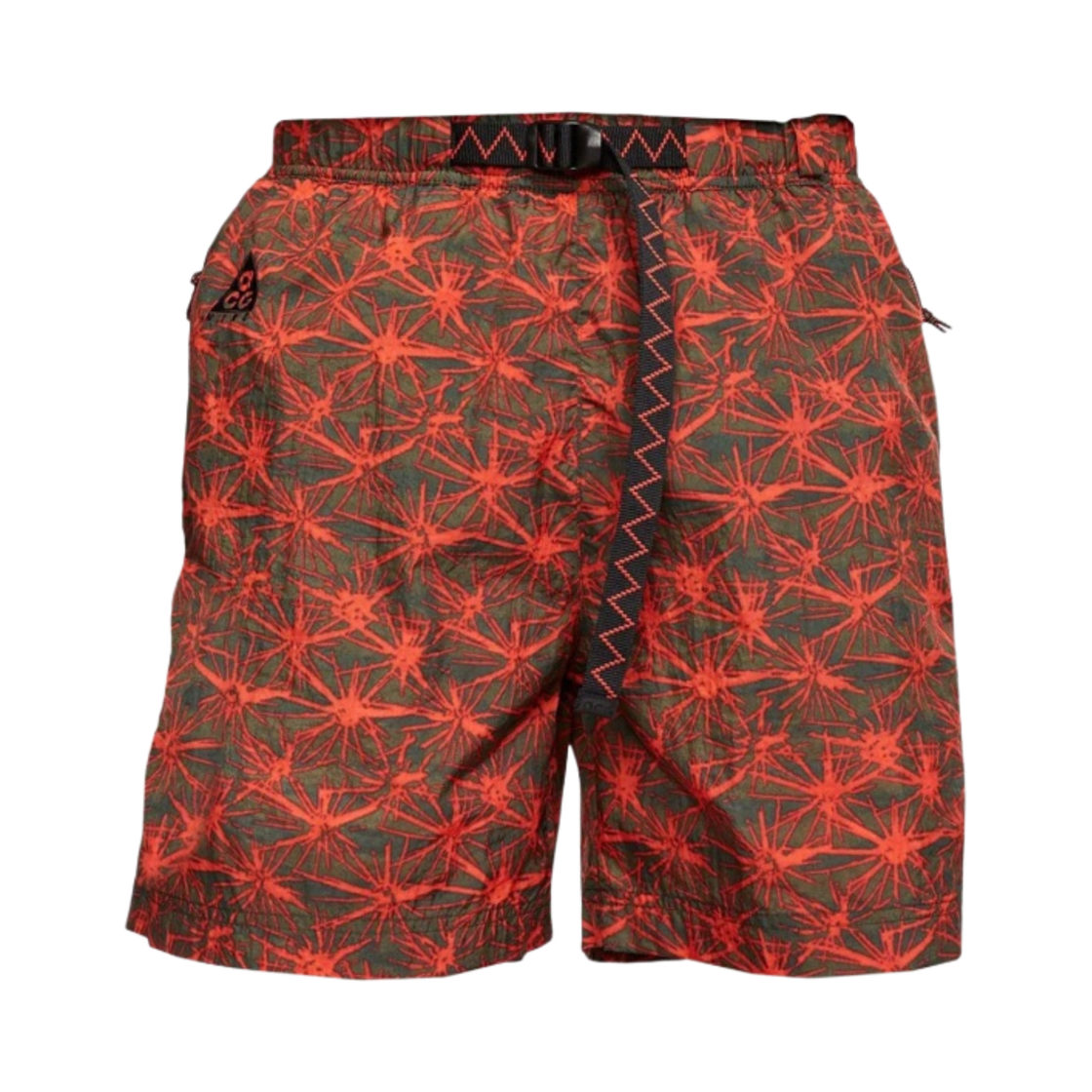 나이키 ACG AOP 우븐 쇼츠 러쉬 레드 - 아시아(Nike ACG AOP Woven Shorts Rush Red - Asia)