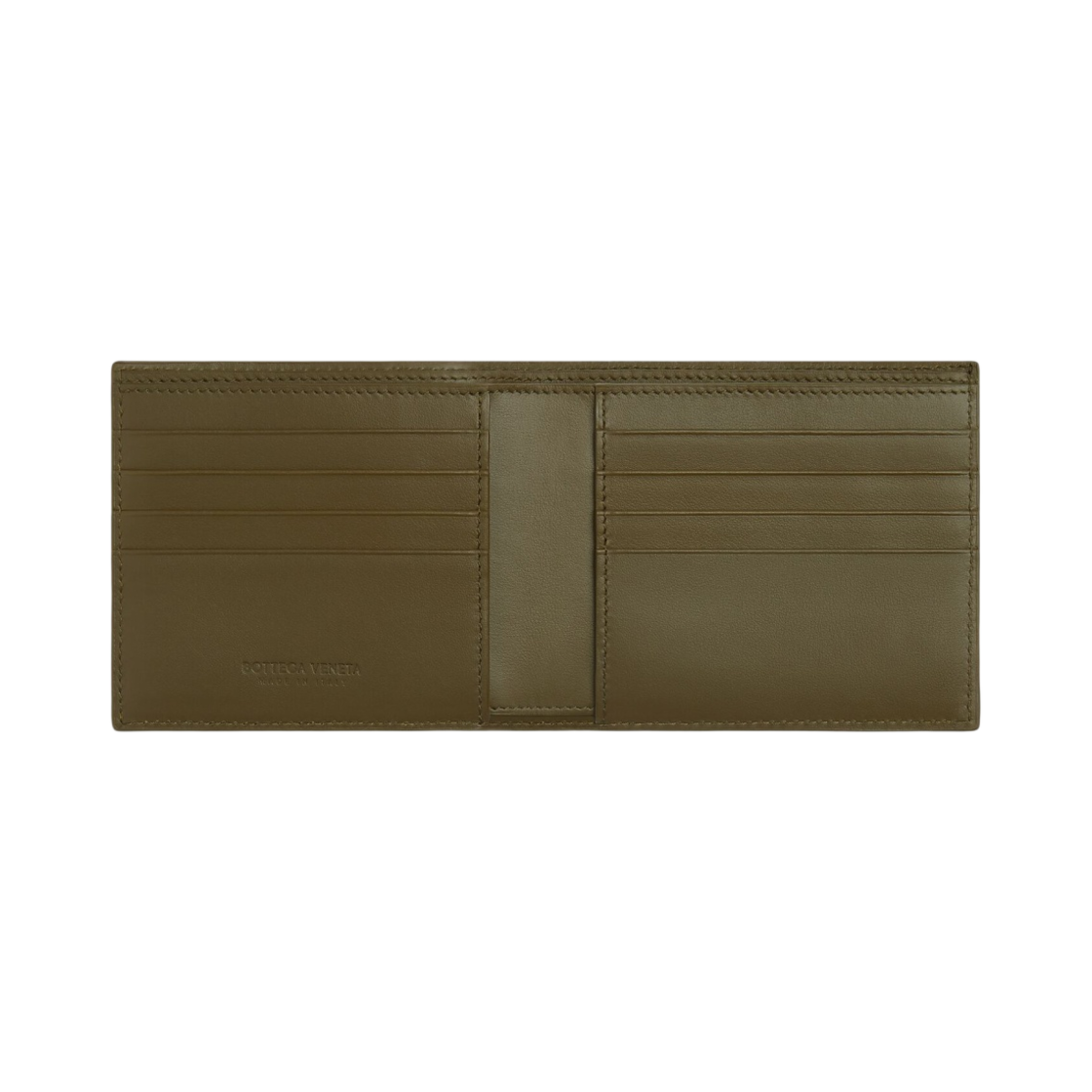 보테가 베네타 인트레치아토 익스테리어 포켓 반지갑 머드(Bottega Veneta Intrecciato Bi-Fold Wallet with Exterior Pocket Mud) - 2