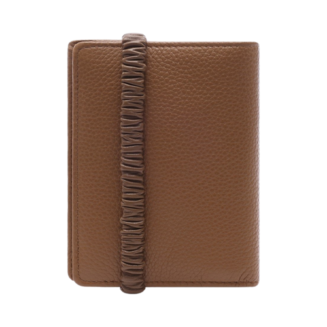 미우 미우 스몰 레더 월렛 브라운 오렌지(Miu Miu Small Leather Wallet Brown Orange) - 2