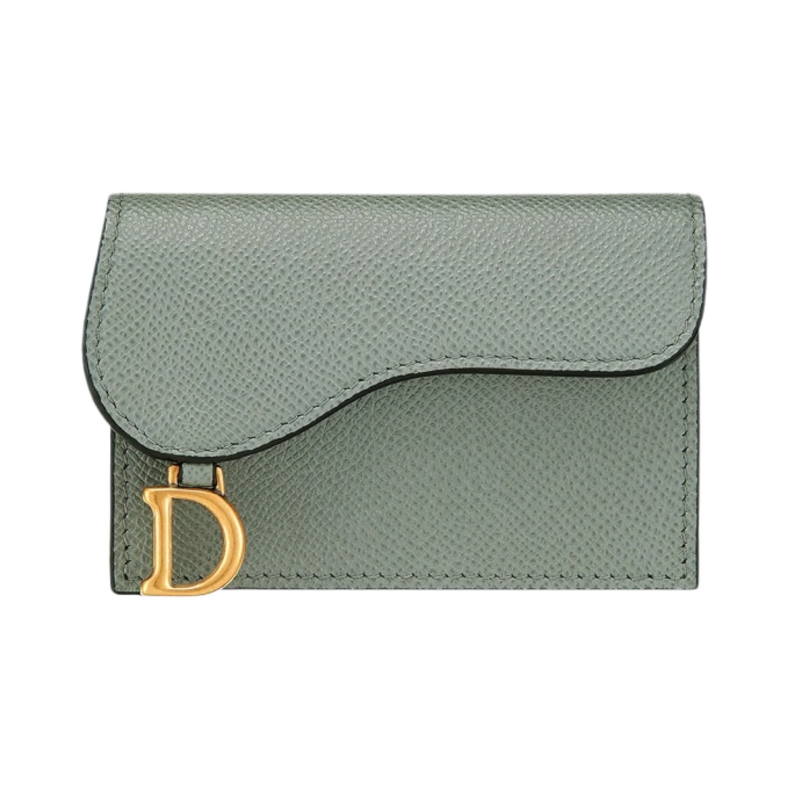 디올 새들 플랩 카드 홀더 그레인드 카프스킨 그레이(Dior Saddle Flap Card Holder Grained Calfskin Grey) - 1