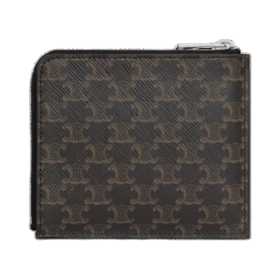 셀린느 트리옹프 캔버스 카프스킨 리무버블 카드 홀더 지퍼 퍼스 블랙(Celine Zipped Purse with Removable Card Holder in Triomphe Canvas & Calfskin Black) - 3