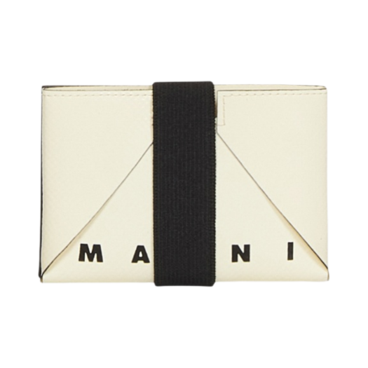 마르니 PVC 오리가미 구조 카드 홀더 화이트 네이비 | Marni | KREAM