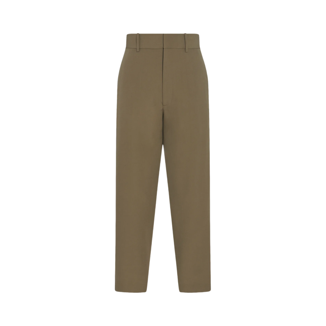 694W2758KHK The Row Berkel Pant in Virgin Wool Khaki