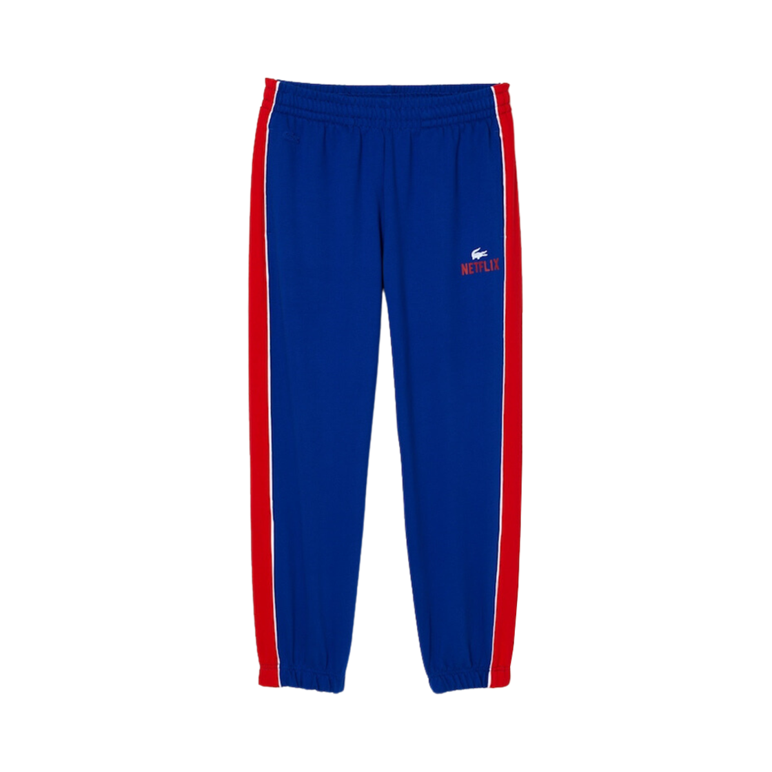 라코스테 x 넷플릭스 테이프 트랙 팬츠 블루(Lacoste X Netflix Tape Track Pants Blue)