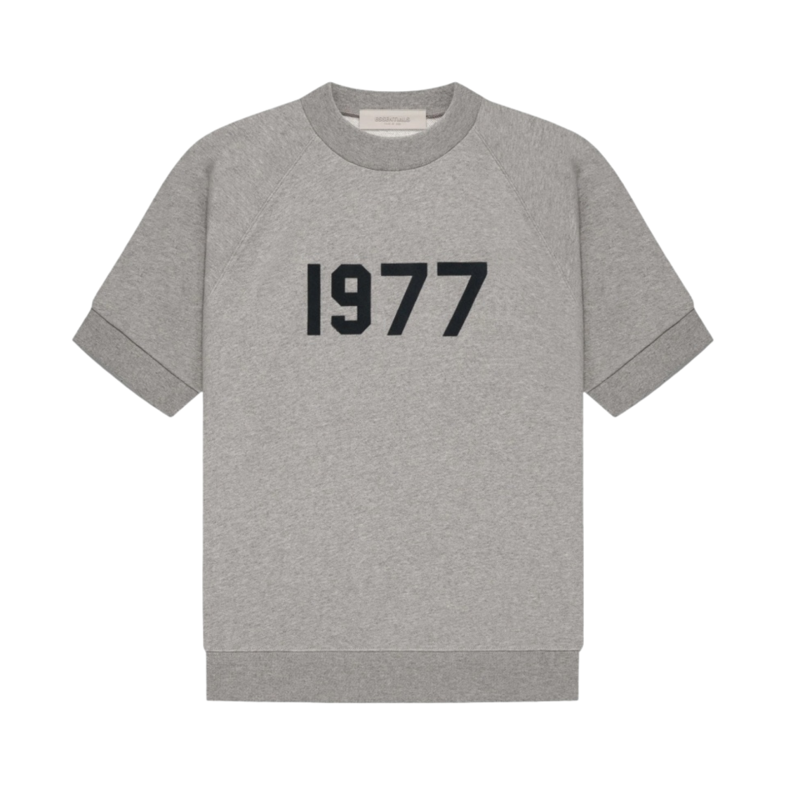 에센셜 1977 숏슬리브 스웨트셔츠 다크 오트밀 - 22SS(Essentials 1977 Short Sleeve Sweatshirt Dark Oatmeal - 22SS) - 1