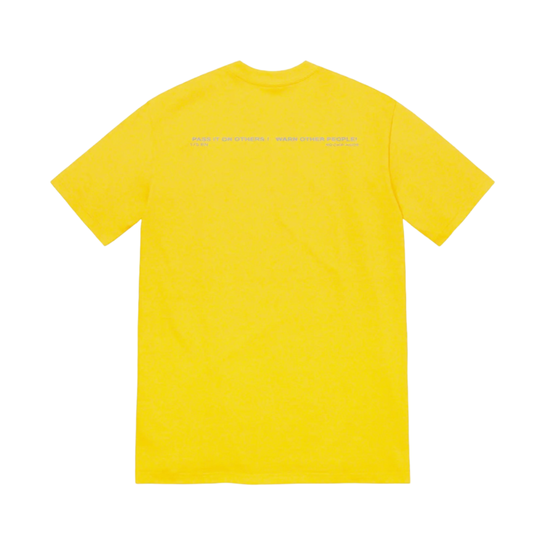 슈프림 워닝 티셔츠 옐로우 - 22FW(Supreme Warning T-Shirt Yellow - 22FW) - 2