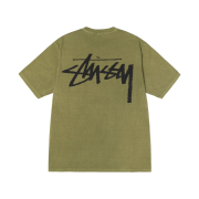 Stussy x Our Legacy Work Shop Yin Yang Pigment Dyed T-Shirt Olive