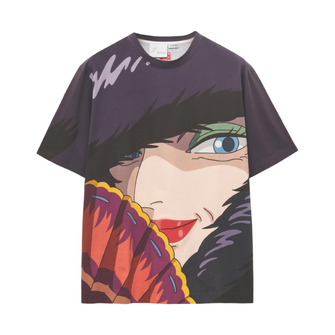 로에베 x 하울의 움직이는 성 위치 오브 더 웨이스트 코튼 티셔츠 멀티컬러(Loewe x Howl's Moving Castle Witch of the Waste T-Shirt in Cotton Multicolor) - 1