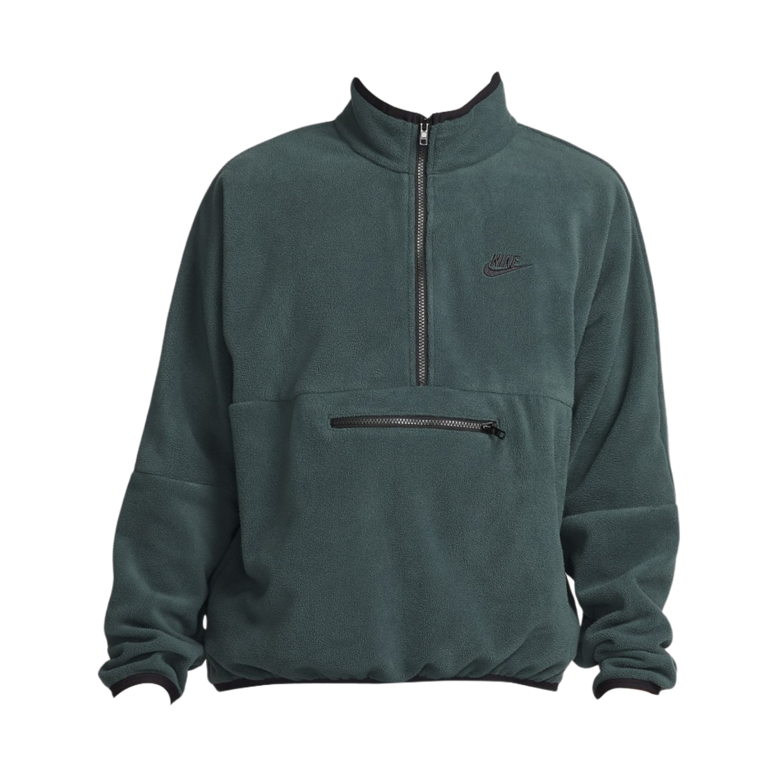 DX0526-328 Nike Club Fleece Polar Fleece Half Zip Top Deep Jungle - Asia