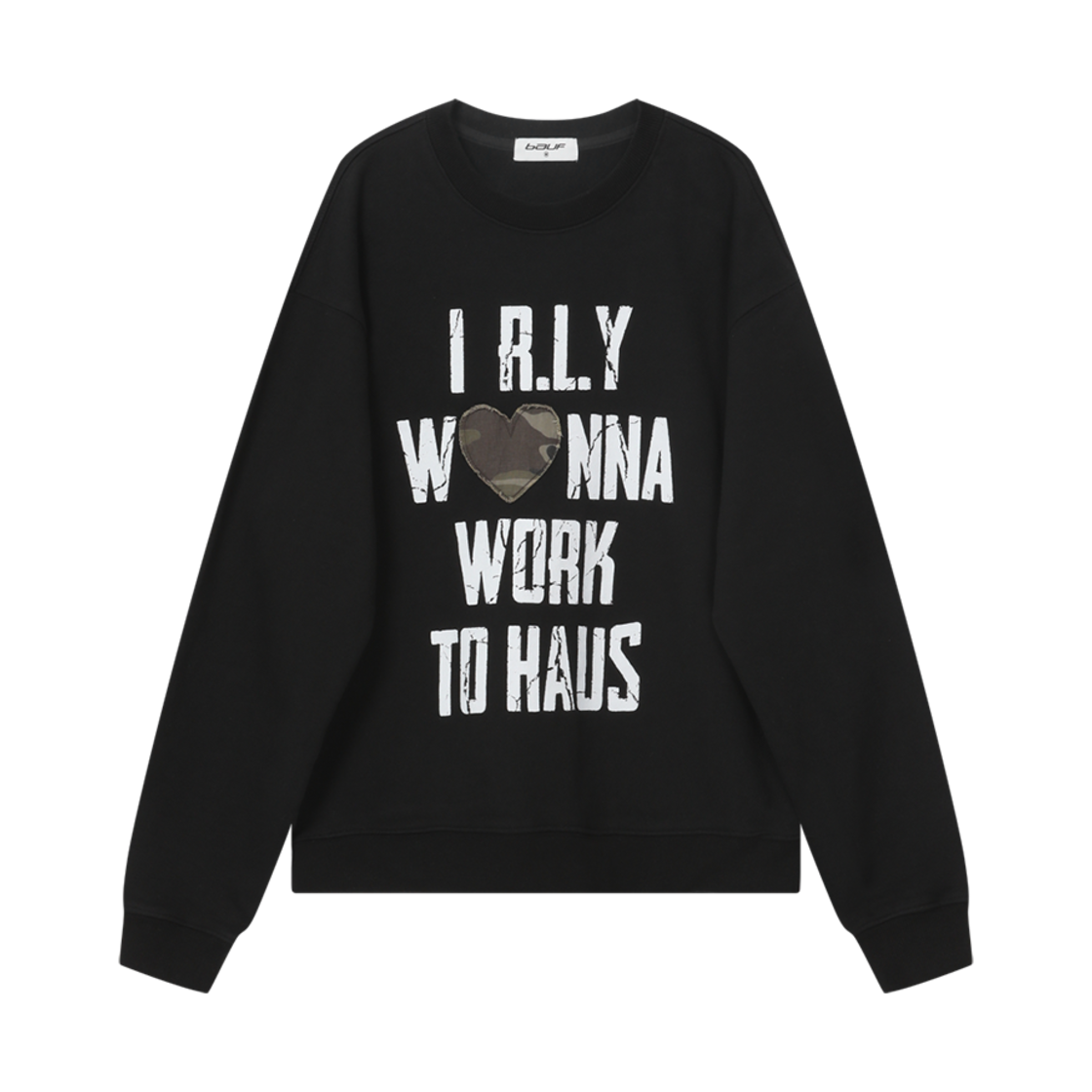 BT24FW-UBLK1 BAUF R.L.Y Sweatshirt Black