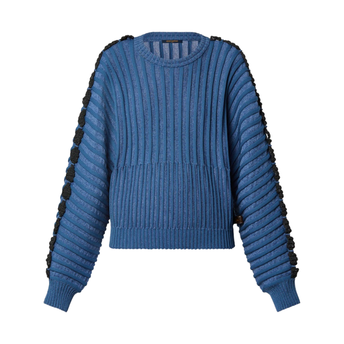 (W) 루이비통 믹스 니트 오버사이즈 풀오버 스톰 블루((W) Louis Vuitton Mixed Knit Oversized Pullover Storm Blue) - 1