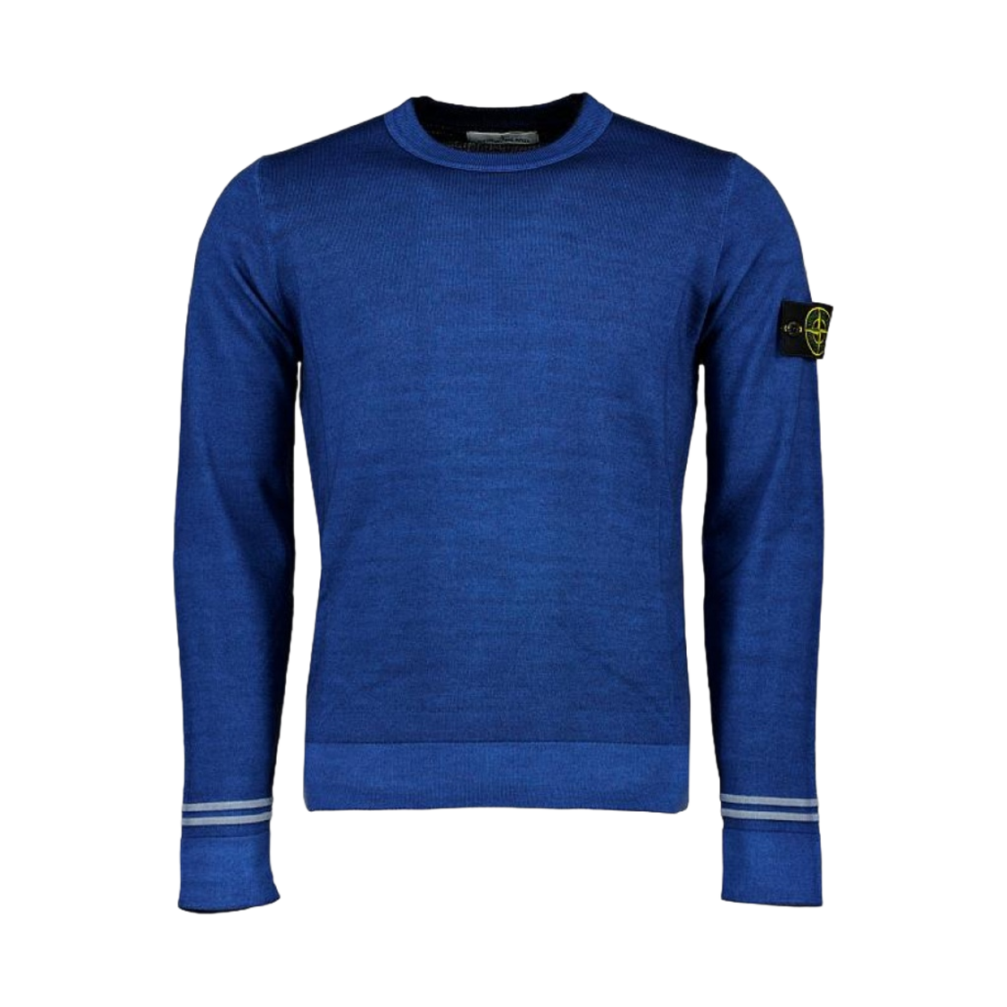 스톤 아일랜드 555A8 패스트 다이 에어브러쉬 크루넥 니트 페리윙클 - 20FW