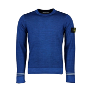 Stone Island 555A8 Fast Dye Airbrush Crewneck Knit Periwinkle - 20FW