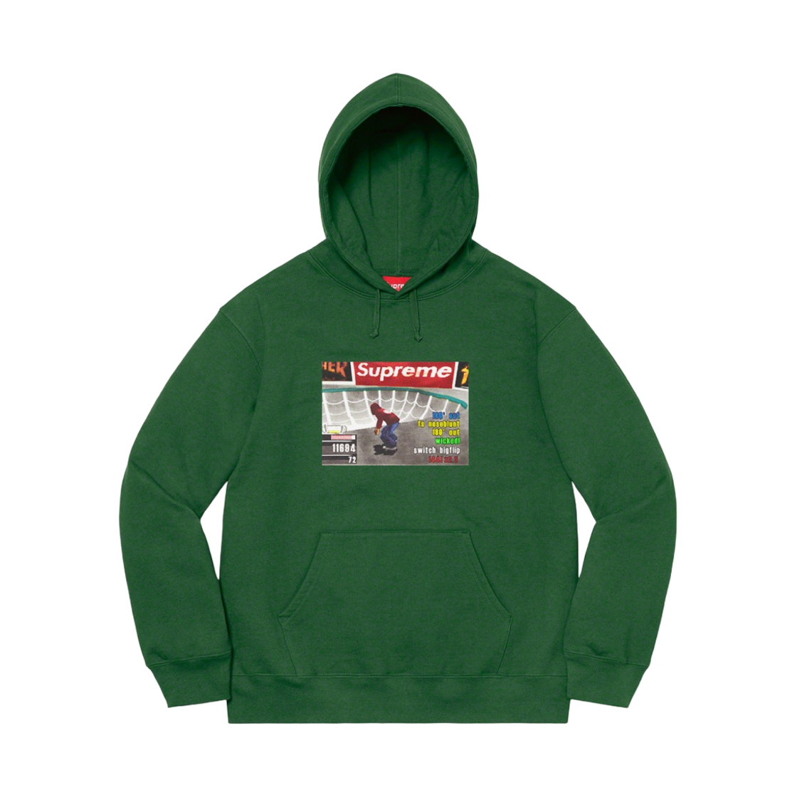 슈프림 x 트레셔 후드 스웨트셔츠 그린 - 21FW(Supreme x Thrasher Hooded Sweatshirt Green - 21FW)