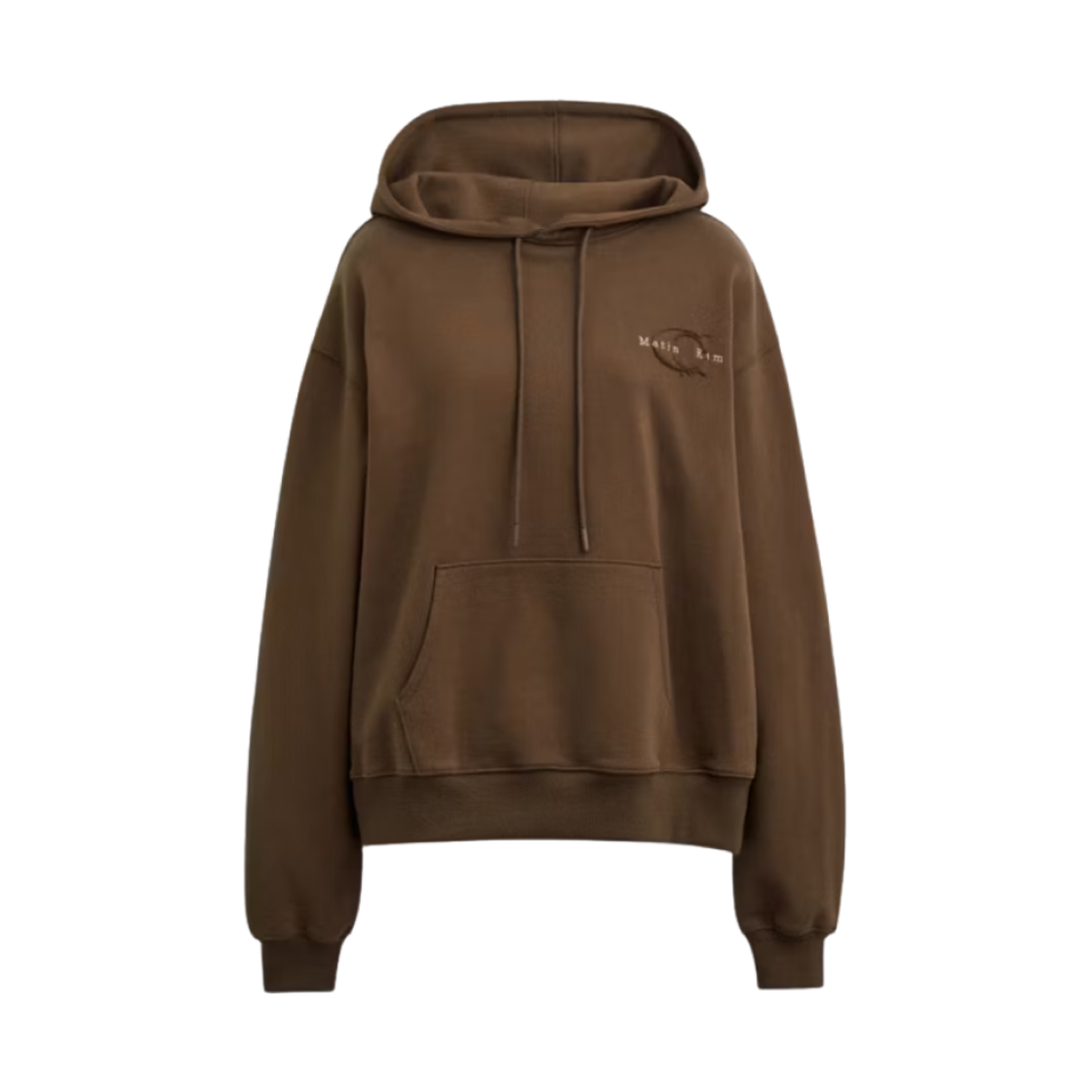 (W) 코치 x 마뗑킴 자수 후드 브라운((W) Coach x Matin Kim Embroidered Hoodie Brown)