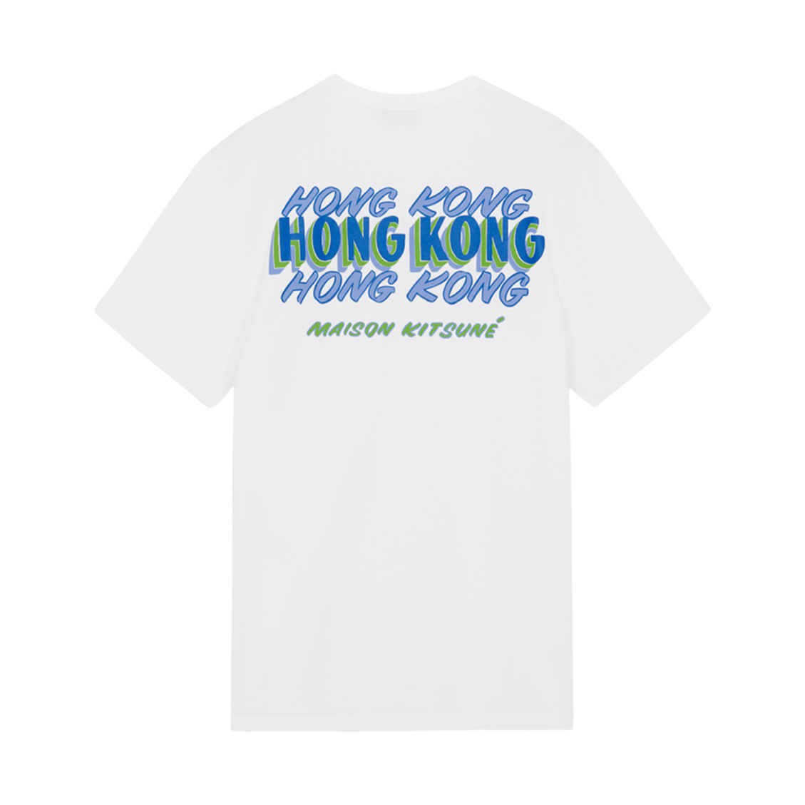 메종 키츠네 홍콩 벤 클레베이 클래식 티셔츠 화이트(Maison Kitsune Hongkong Ben Klevay Classic T-Shirt White) - 1
