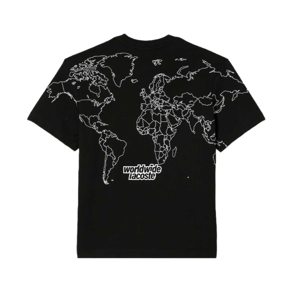 라코스테 월드맵 그래픽 티셔츠 블랙(Lacoste Worldmap Graphic T-Shirt Black) - 2