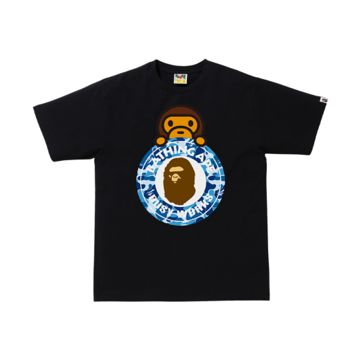 BAPE ABC Camo Milo On Busy Work T-Shirt Black