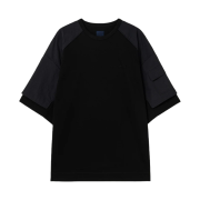 Juun.J Cotton Layered T-Shirt Black - 23FW