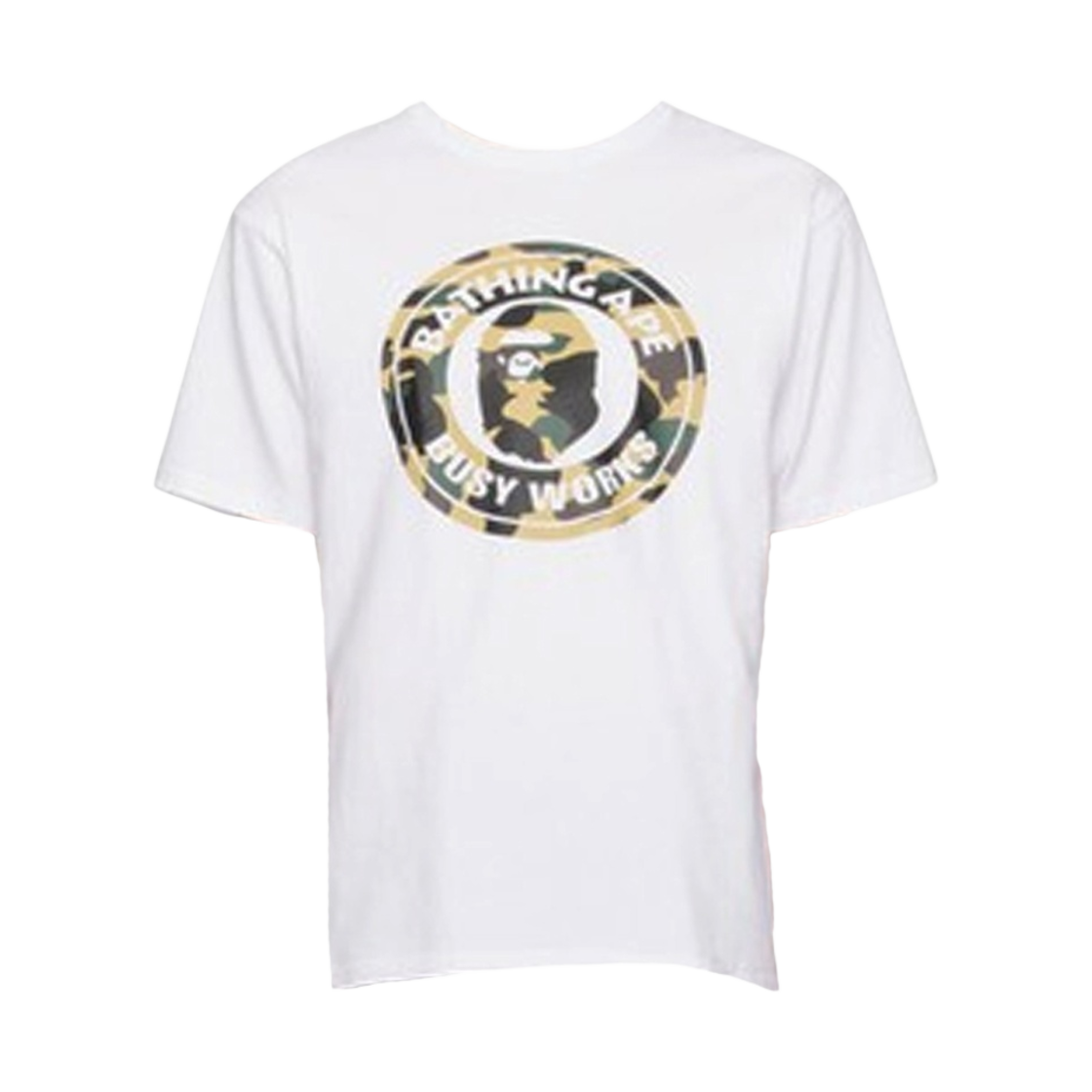 0ZXTEM110010M BAPE 1st Camo Busy Works Tee White