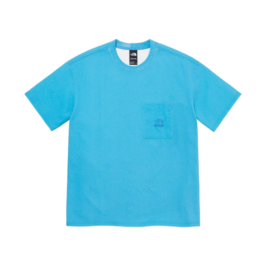 Supreme x The North Face Pigment Printed Pocket T-Shirt Turquoise - 21SS