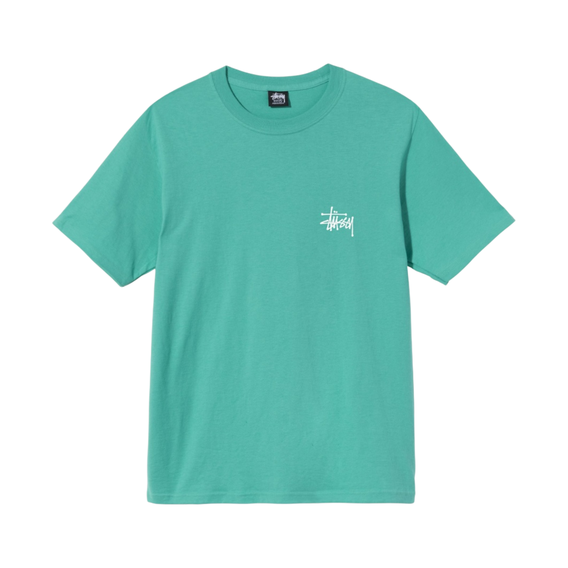스투시 베이직 스투시 티셔츠 그린 2021(Stussy Basic Stussy T-Shirt Green 2021) - 2