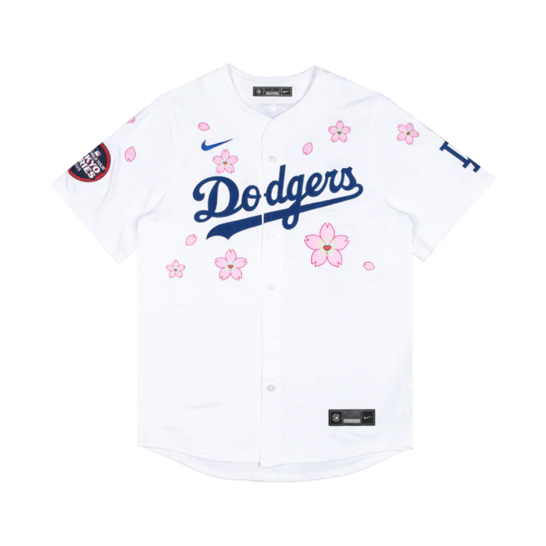 나이키 x 무라카미 타카시 x MLB 월드 투어 도쿄 시리즈 2025 다저스 도쿄 홈 저지 (논 마킹 버전)(Nike x Murakami Takashi x MLB World Tour Tokyo Series 2025 Dodgers Tokyo Home Jersey (Non Marking Ver.))