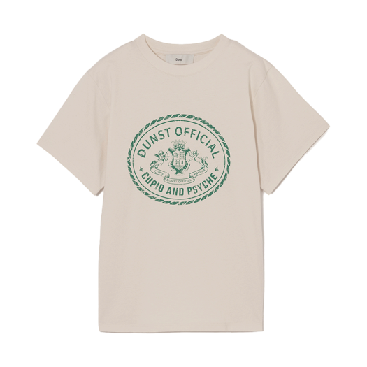 UDTS5B121CR_M_ Dunst Unisex Cupid Campus T-Shirt Cream