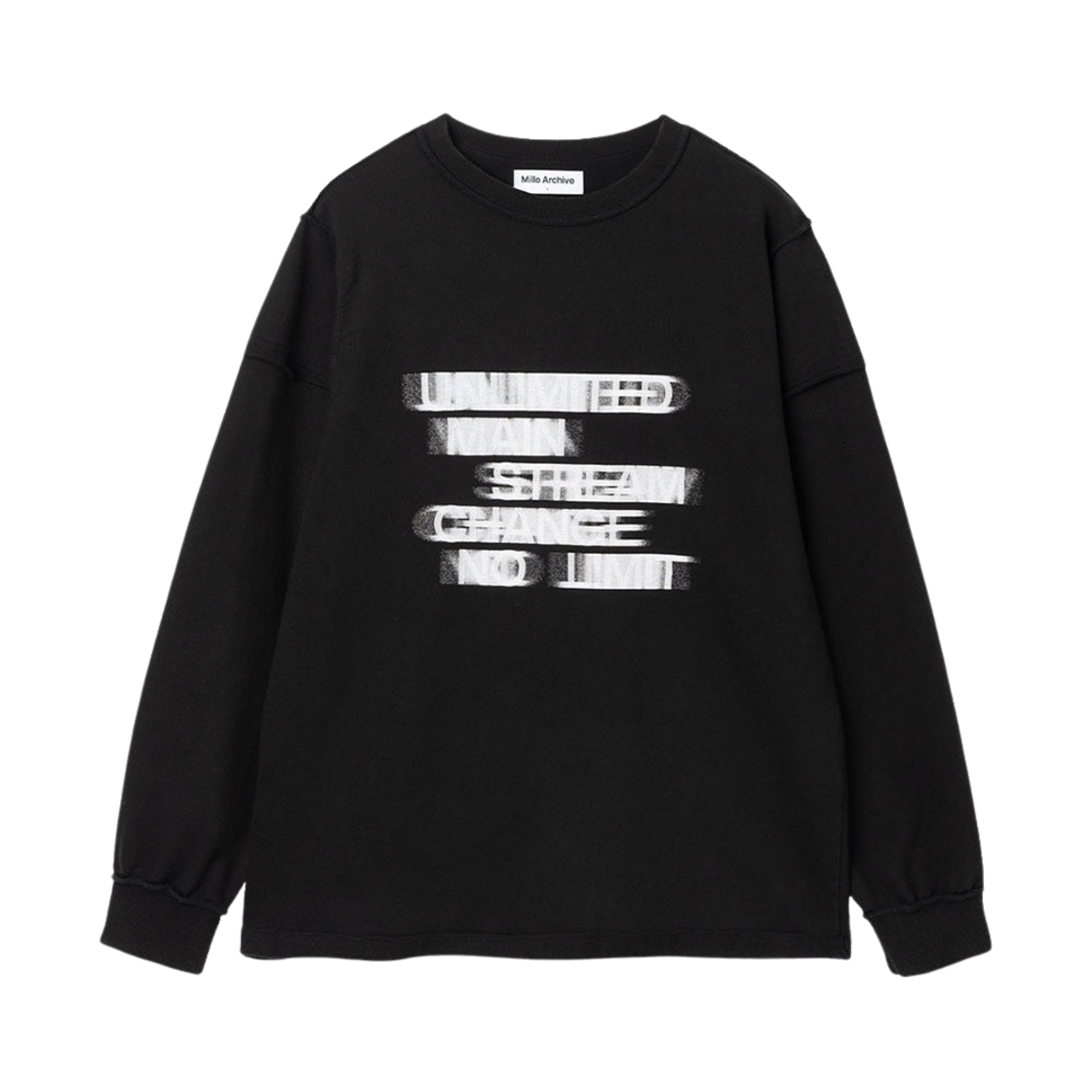 밀로 아카이브 빈티지 헤이지 롱 슬리브 블랙(Millo Archive Vintage Hazy Long Sleeve Black) - 1