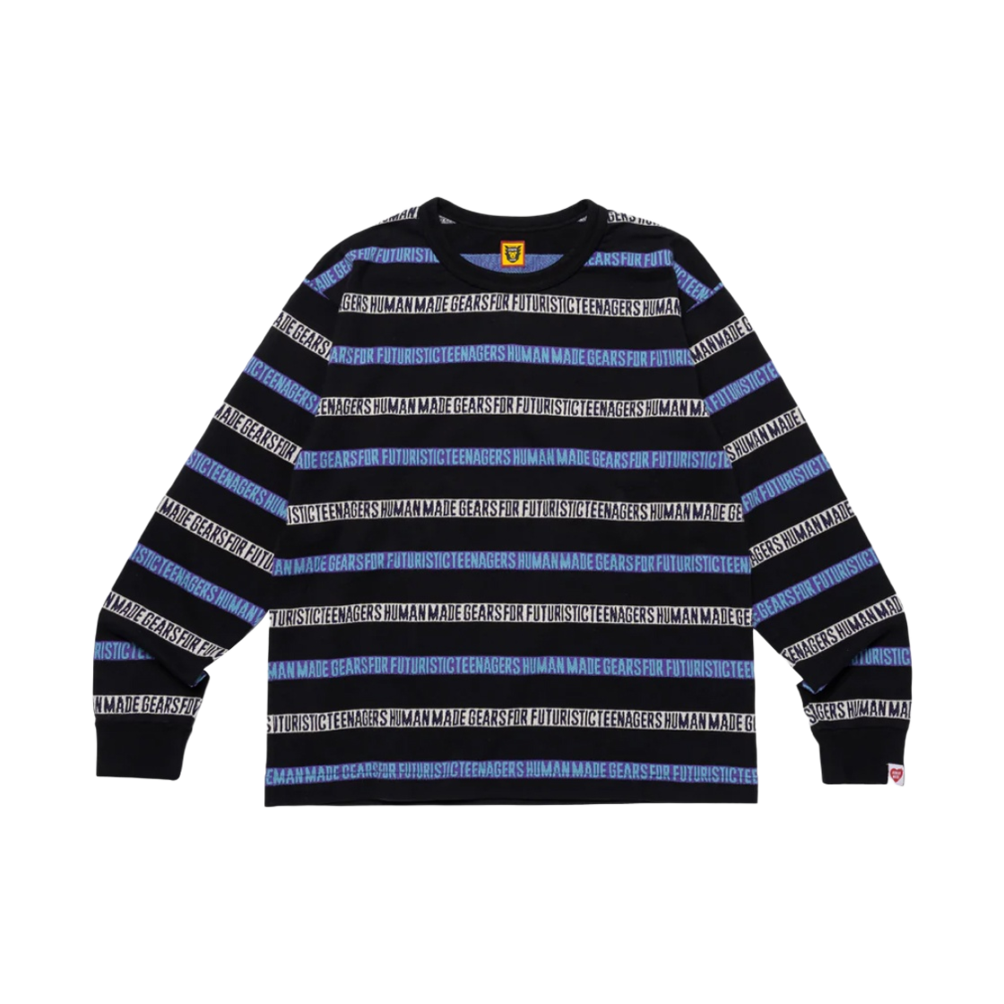 HM26CS015 Human Made Jacquard L/S T-Shirt Black
