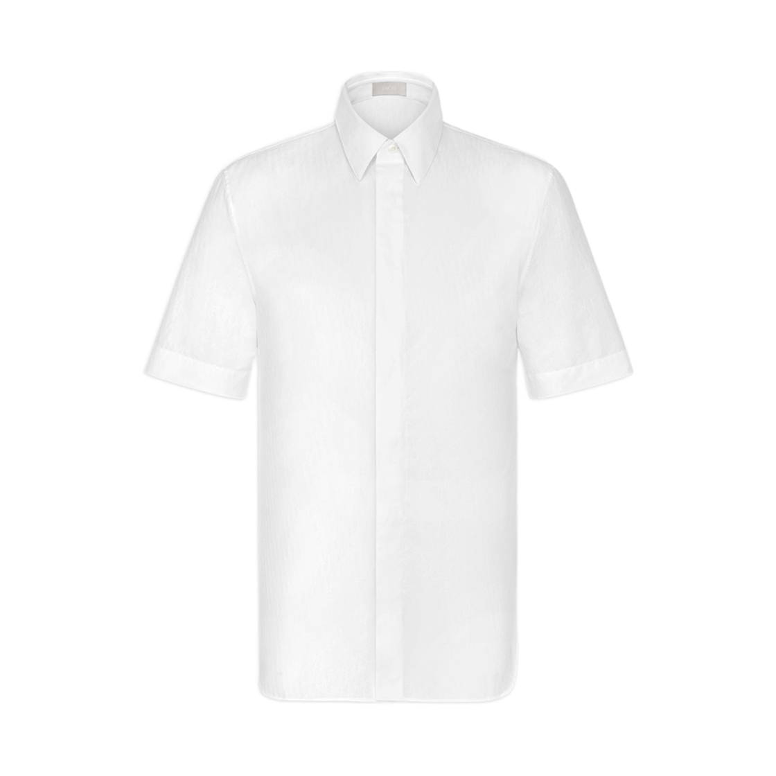013C503A4743-C080 Dior Oblique Short-Sleeved Shirt White Jacquard