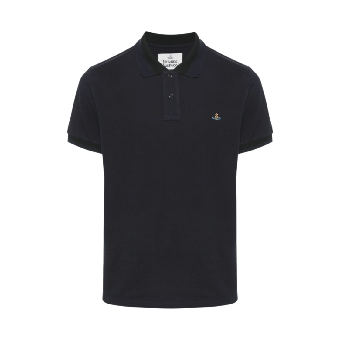 2H01000I-J0009-K410 Vivienne Westwood Classic Polo Navy