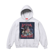 Supreme Muta Zip Up Hooded Sweatshirt Ash Grey - 23FW