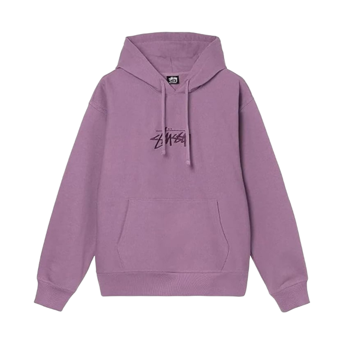 118475 Stussy Stock Logo Applique Hoodie Orchid