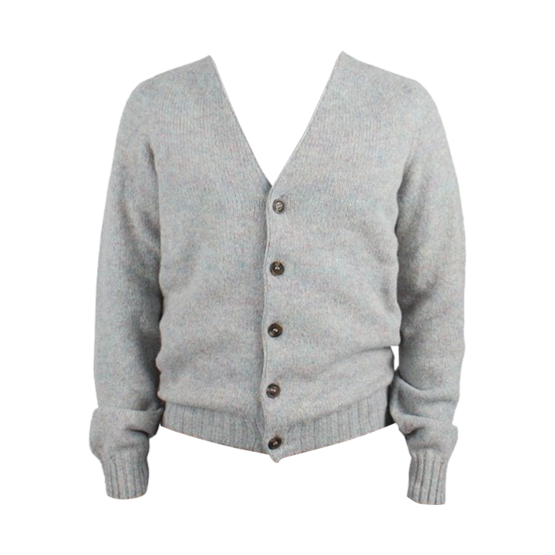 M4824/3V Harley of Scotland Shaggy Dog Wool Cardigan Ugie Pearl