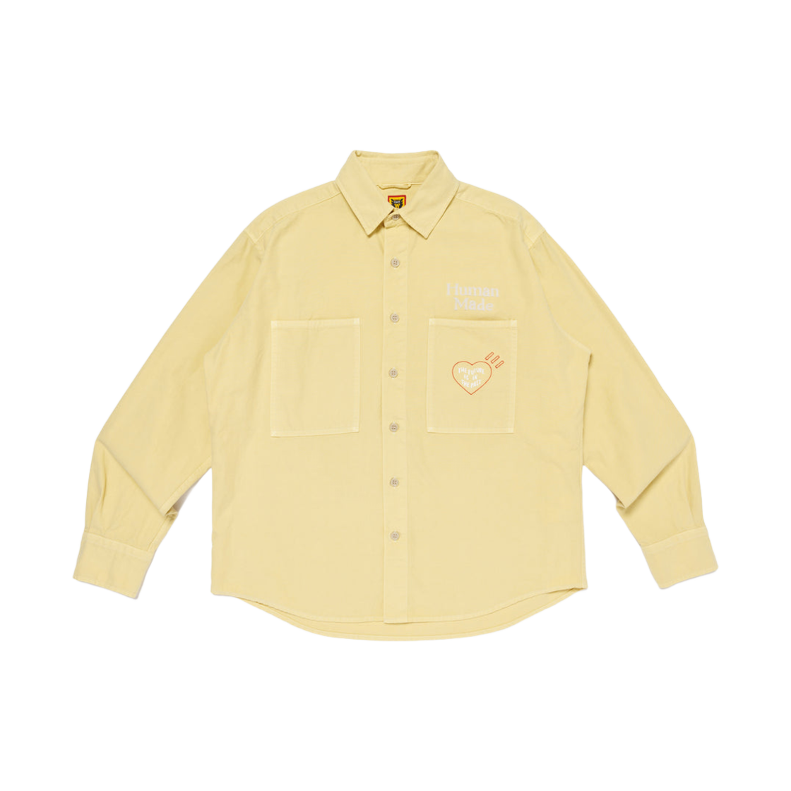 HM28SH017 Human Made Stitch Work Shirt Beige - 대표 이미지 #1