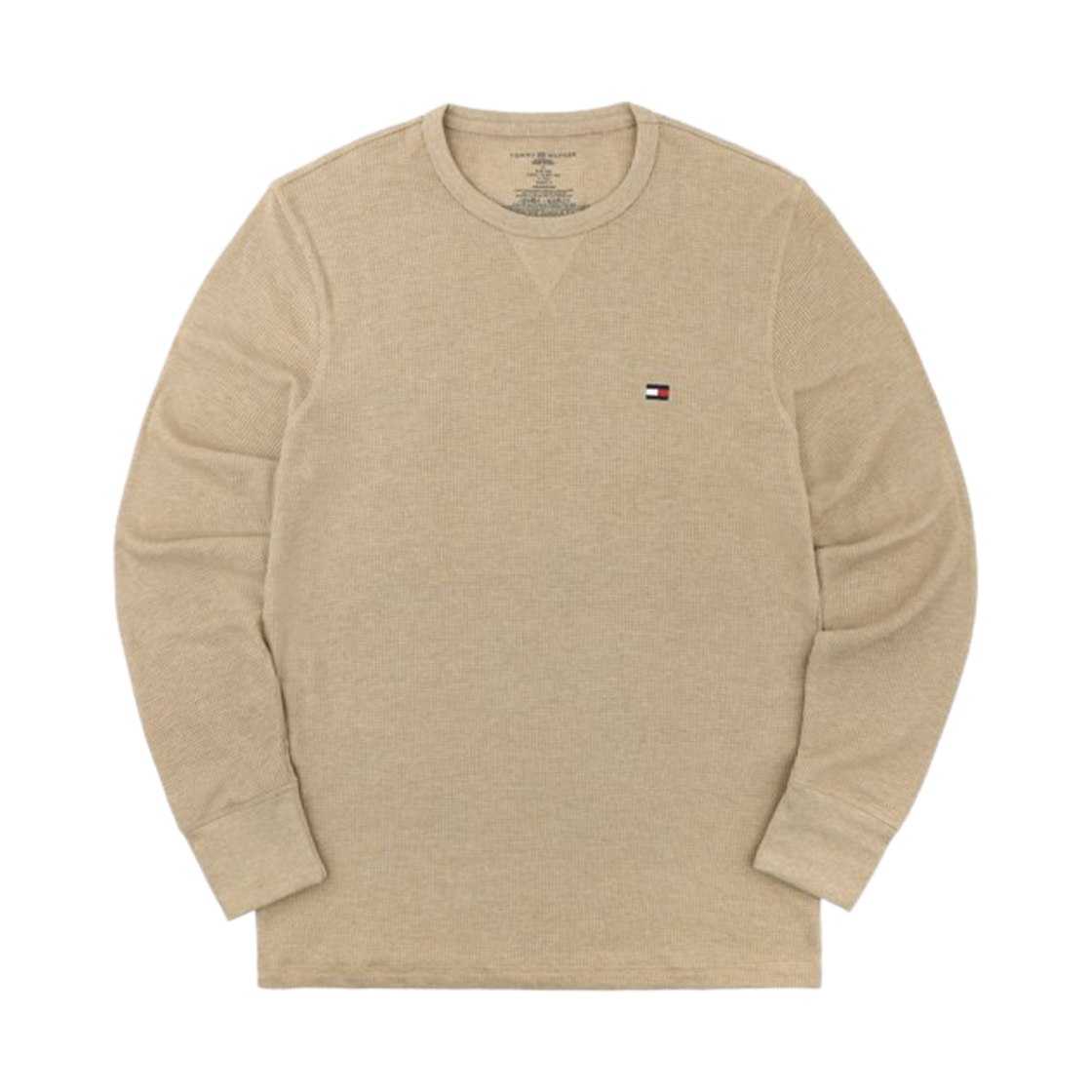타미 힐피거 써멀 롱슬리브 크루넥 티셔츠 파운(Tommy Hilfiger Thermal Long Sleeve Crew Neck T-Shirt Fawn)