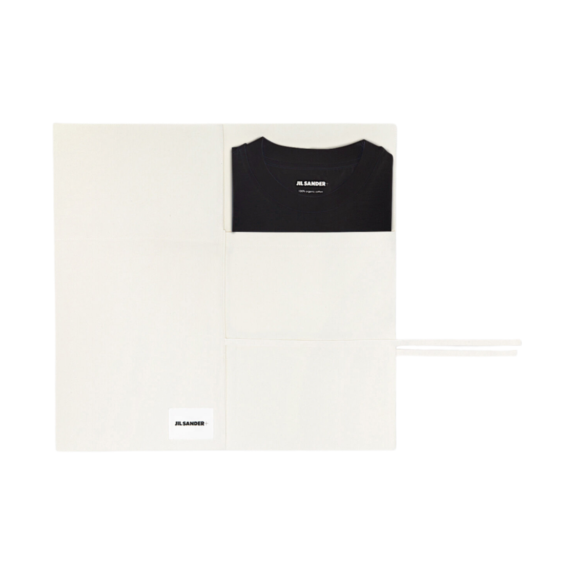 질 샌더 오가닉 코튼 티셔츠 세트 블랙 (3개입)(Jil Sander Organic Cotton T-Shirt Set Black (3 Pack)) - 2