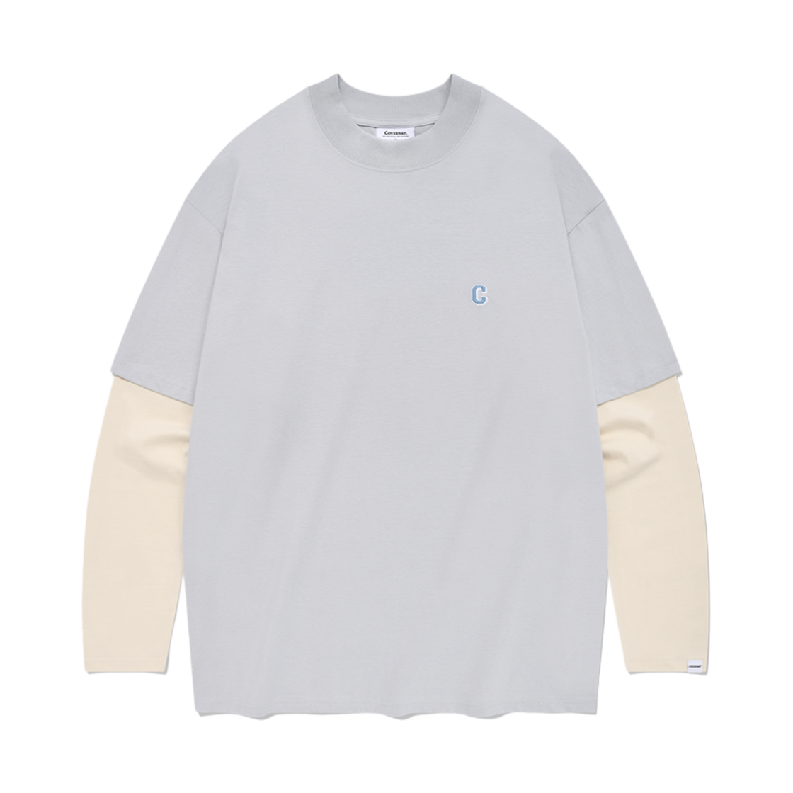 CO2401LT03SB Covernat Layered Long Sleeve Skyblue