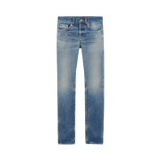 Saint Laurent Slim-Fit Jeans in Hydrangea Blue Denim